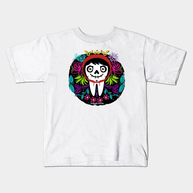 Molar Dia de Muertos 2 Kids T-Shirt by Happimola